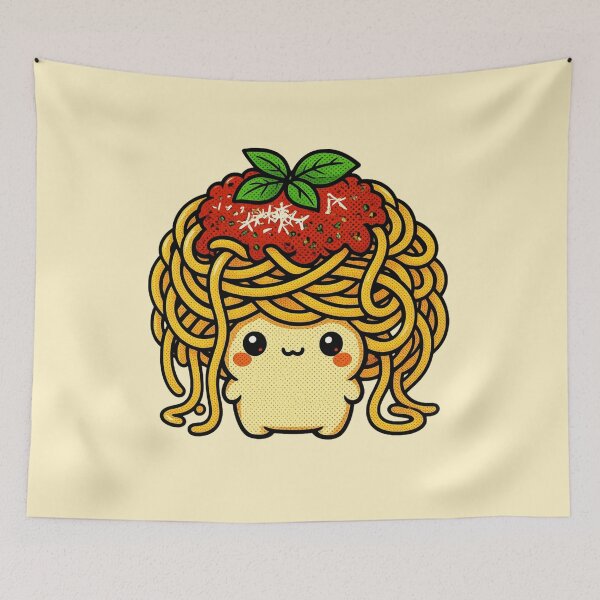 Item preview, Cute Spaghetti Mushroom | Kawaii Pasta Mushroom Character | Funny Food Art designed and sold by Eathusiast.