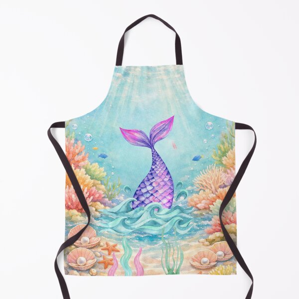 Item preview, Colorful Fantasy Mermaid Wall Art designed and sold by Black Signal.