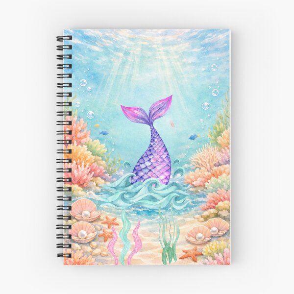 Item preview, Colorful Fantasy Mermaid Wall Art designed and sold by Black Signal.