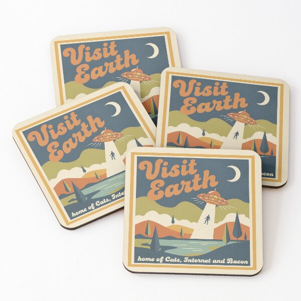 Item preview, Visit Earth home of Cats, Internet and Bacon designed and sold by Infinity Beans.