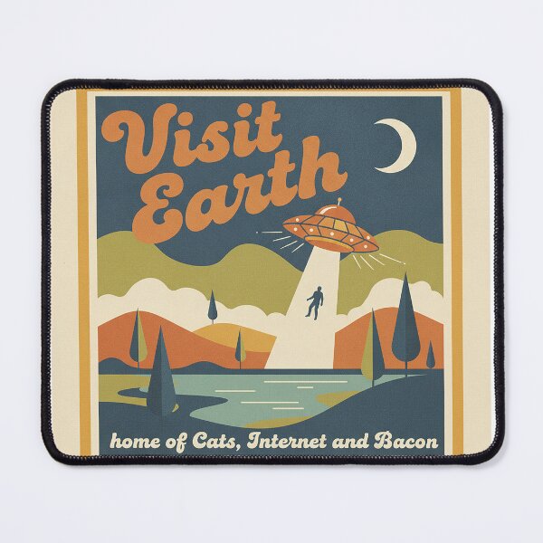 Item preview, Visit Earth home of Cats, Internet and Bacon designed and sold by Infinity Beans.