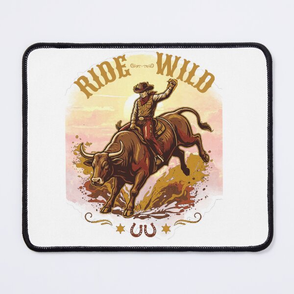 Item preview, Ride Wild- Vintage Western Rodeo Bull Rider designed and sold by W&RParadise.