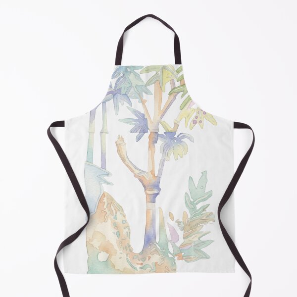 Item preview, Korean Traditional Pastel Bamboo Garden Watercolor Pattern designed and sold by Yiruda-Art.