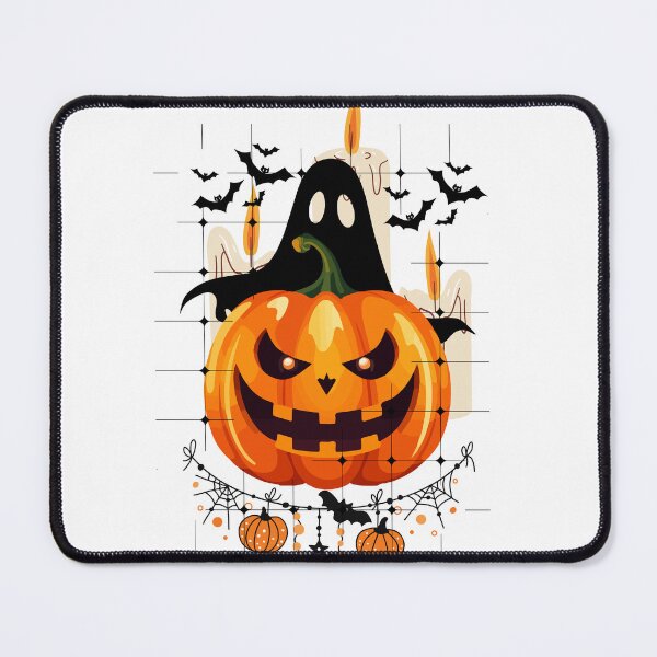 Item preview, Spooky Halloween Pumpkin Ghost & Candles | Cute Creepy Jack O' Lantern Design designed and sold by Palette _Vibes.