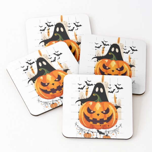 Item preview, Spooky Halloween Pumpkin Ghost & Candles | Cute Creepy Jack O' Lantern Design designed and sold by Palette _Vibes.