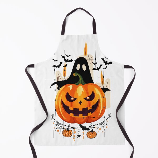 Item preview, Spooky Halloween Pumpkin Ghost & Candles | Cute Creepy Jack O' Lantern Design designed and sold by Palette _Vibes.
