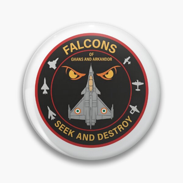 Item preview, Indian Air Force No. 20 Squadron "Lightnings" (Falcons of Ghans and Arkandor) Patch Illustration designed and sold by CharlieDesings.