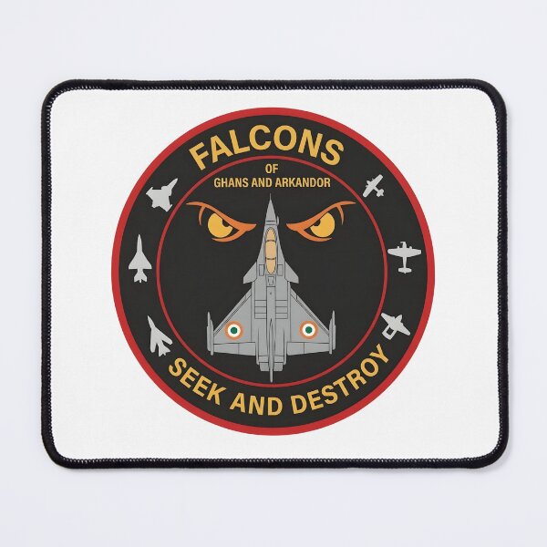 Item preview, Indian Air Force No. 20 Squadron "Lightnings" (Falcons of Ghans and Arkandor) Patch Illustration designed and sold by CharlieDesings.