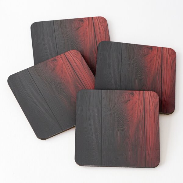Item preview, Dark Gothic Charred Wood with Crimson Red Glow - Abstract Timber Texture designed and sold by LYAN-STORE.