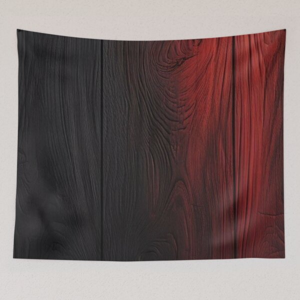Item preview, Dark Gothic Charred Wood with Crimson Red Glow - Abstract Timber Texture designed and sold by LYAN-STORE.