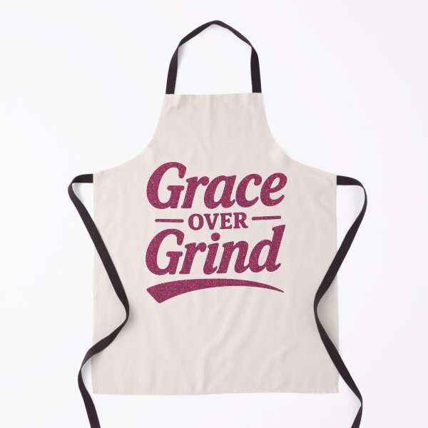 Item preview, Grace Over Grind Pink Glitter Typography designed and sold by TrinovaCreates.