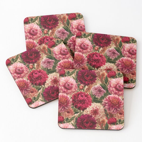 Item preview, Exotic Dahlias Floral  - Flower Garden Pattern  - Wedding Gifts designed and sold by RoyalStarsPatts.