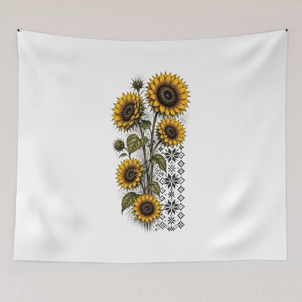 Item preview, Vintage Sunflower Botanical Illustration designed and sold by PetalGarden.