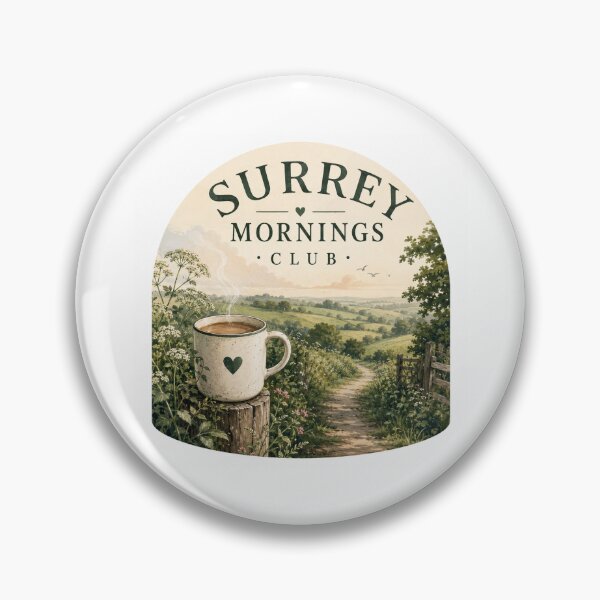 Item preview, Surrey Mornings Club Print – Countryside Coffee Lover Wall Art designed and sold by ThatSurreyLife.