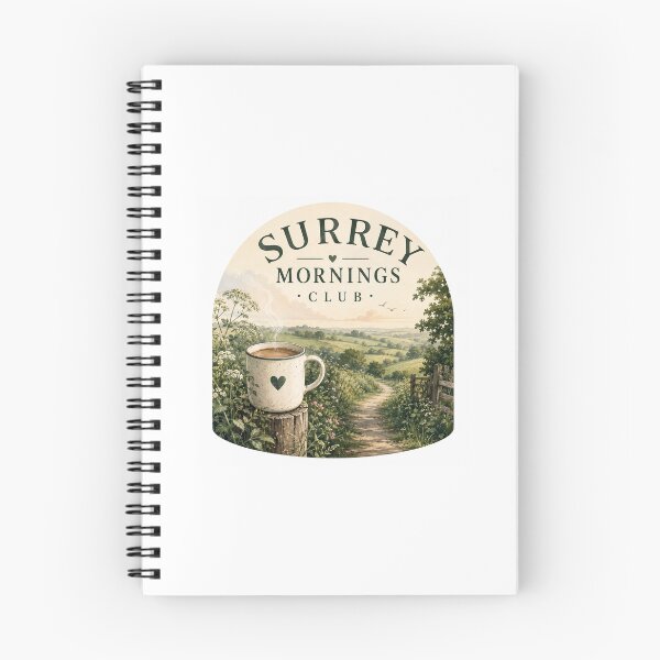 Item preview, Surrey Mornings Club Print – Countryside Coffee Lover Wall Art designed and sold by ThatSurreyLife.