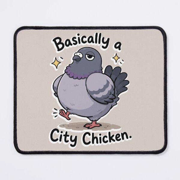Item preview, Funny City Chicken Pigeon Sticker Urban Bird Meme Gift designed and sold by SimplePoDesign.