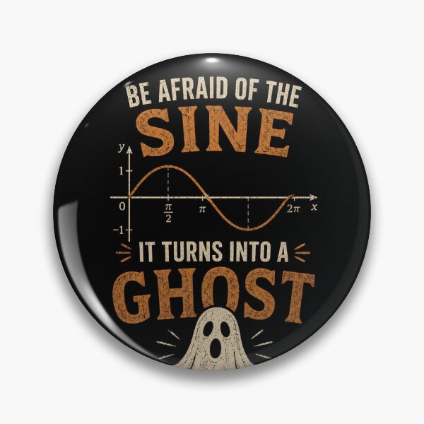 Item preview, Sine Ghost halloween nerdy joke designed and sold by Alpacatata.