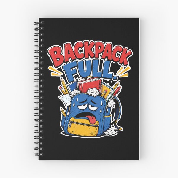 Item preview, Backpack Full Funny Back to School Student Cartoon 1 designed and sold by AleksaDesignMTL.
