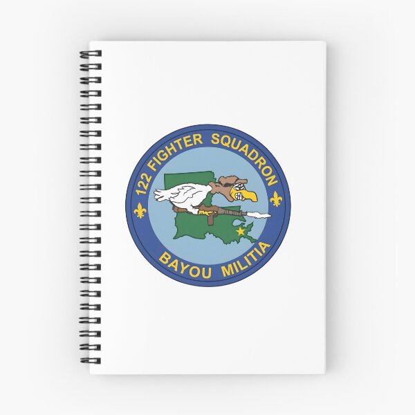 Item preview, USAF 122nd Fighter Squadron "Bayou Militia" Patch Illustration designed and sold by CharlieDesings.