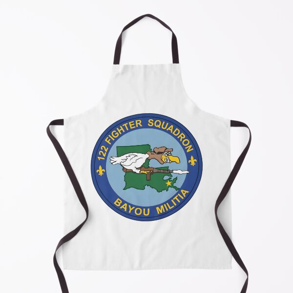 Item preview, USAF 122nd Fighter Squadron "Bayou Militia" Patch Illustration designed and sold by CharlieDesings.