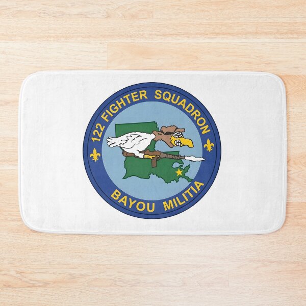 Item preview, USAF 122nd Fighter Squadron "Bayou Militia" Patch Illustration designed and sold by CharlieDesings.
