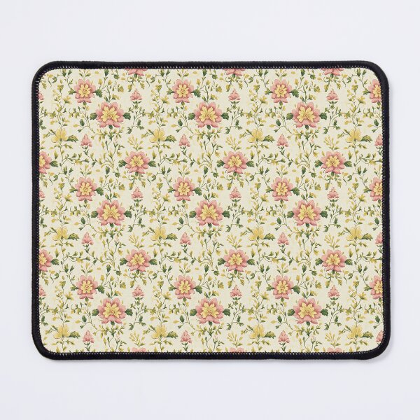 Item preview, Vintage Pink and Yellow Floral Pattern designed and sold by LouieVanille.