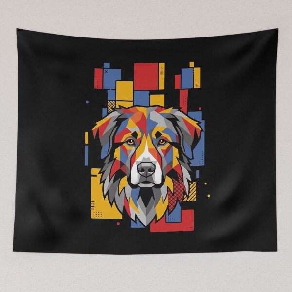Item preview, Funny Estrela Mountain Colorful Blocks Geometric Art Mom Dad Kids designed and sold by FurryHavenPH.