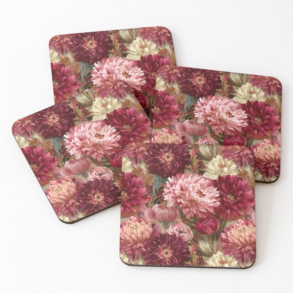 Item preview, Blooming Dahlias - Tropical Flower Pattern  - Bridesmaid Gifts designed and sold by RoyalStarsPatts.