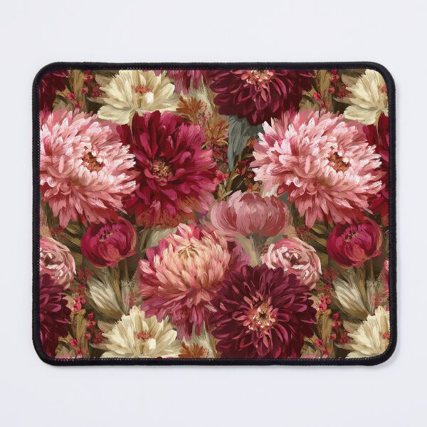 Item preview, Blooming Dahlias - Tropical Flower Pattern - Bridesmaid Gifts designed and sold by RoyalStarsPatts.