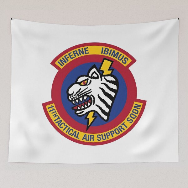 Item preview, USAF 11th Tactical Air Support Squadron "Inferne Ibimus" Patch Illustration designed and sold by CharlieDesings.
