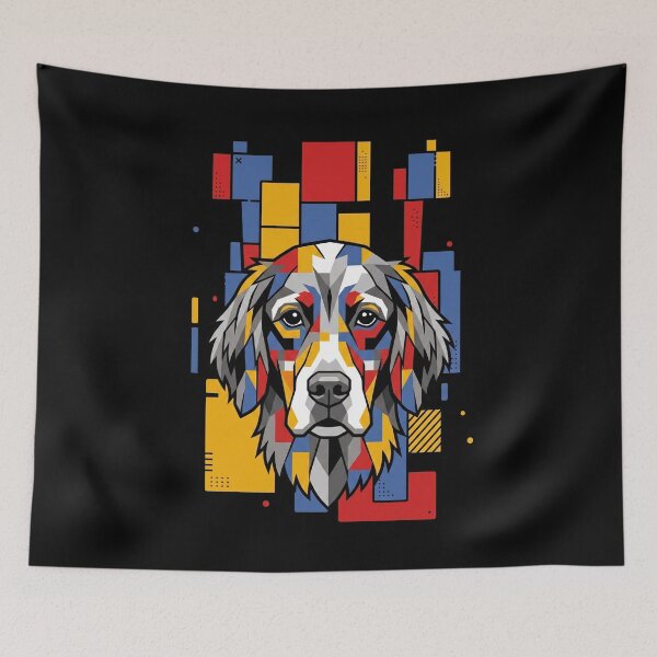 Item preview, Funny English Setter Colorful Blocks Geometric Art Mom Dad Kids designed and sold by FurryHavenPH.