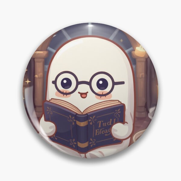 Item preview, Cute Library Ghost Kawaii Sticker | Cozy Book Lover Gift designed and sold by Stylestickers55.