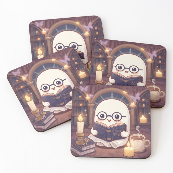 Item preview, Cute Library Ghost Kawaii Sticker | Cozy Book Lover Gift designed and sold by Stylestickers55.