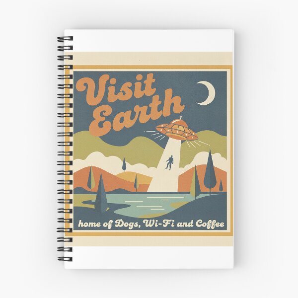 Item preview, Visit Earth – home of Dogs, Wi‑Fi and Coffee designed and sold by Infinity Beans.