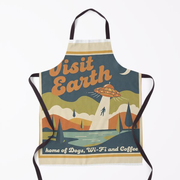 Item preview, Visit Earth – home of Dogs, Wi‑Fi and Coffee designed and sold by Infinity Beans.