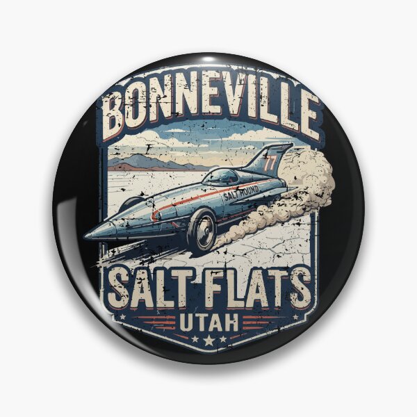 Item preview, Bonneville Salt Flats Utah Vintage Style Land Speed Race Car designed and sold by hobrath.