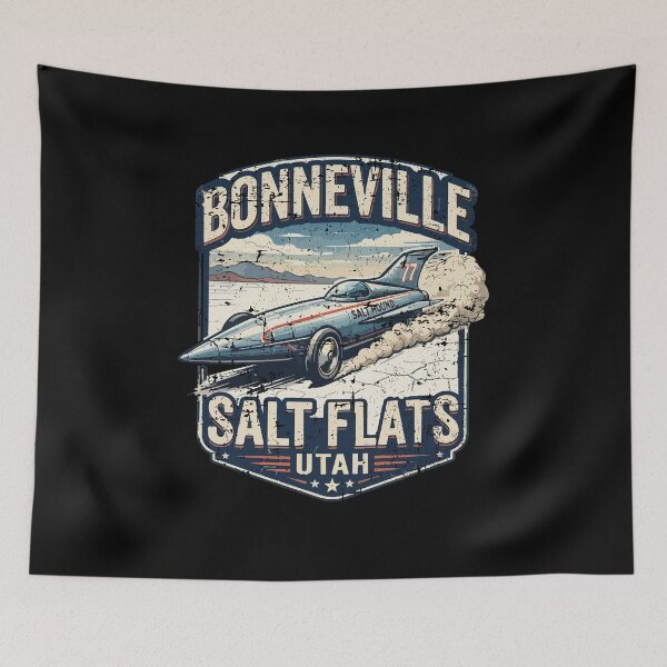 Item preview, Bonneville Salt Flats Utah Vintage Style Land Speed Race Car designed and sold by hobrath.