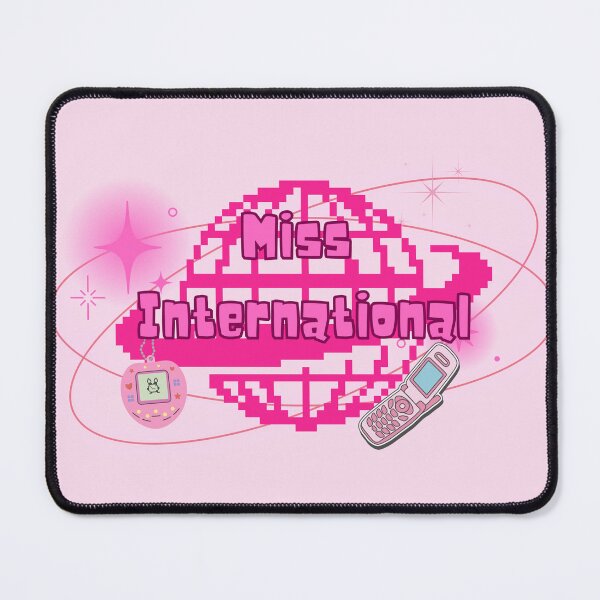 Item preview, Y2K Aesthetic Miss International pixelated 2000s pink vibe designed and sold by skirklumine.