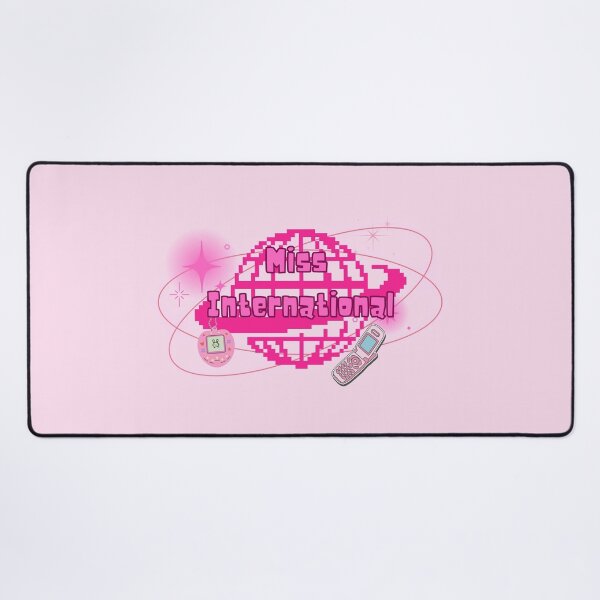 Item preview, Y2K Aesthetic Miss International pixelated 2000s pink vibe designed and sold by skirklumine.