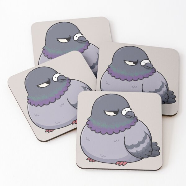 Item preview, Judging Pigeon Sticker Funny Side Eye Bird Meme Gift designed and sold by SimplePoDesign.