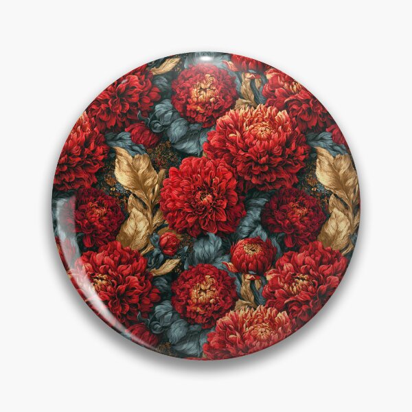 Item preview, Elegant Dahlias Floral - Retro Flower Floral - Anniversary Gift Ideas designed and sold by RoyalStarsPatts.
