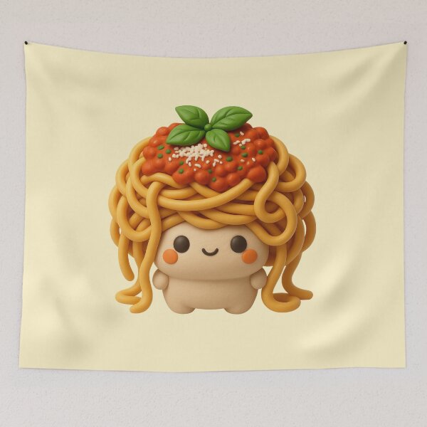 Item preview, Cute Spaghetti Mushroom | Kawaii Pasta Mushroom Character | Funny Food Art designed and sold by Eathusiast.