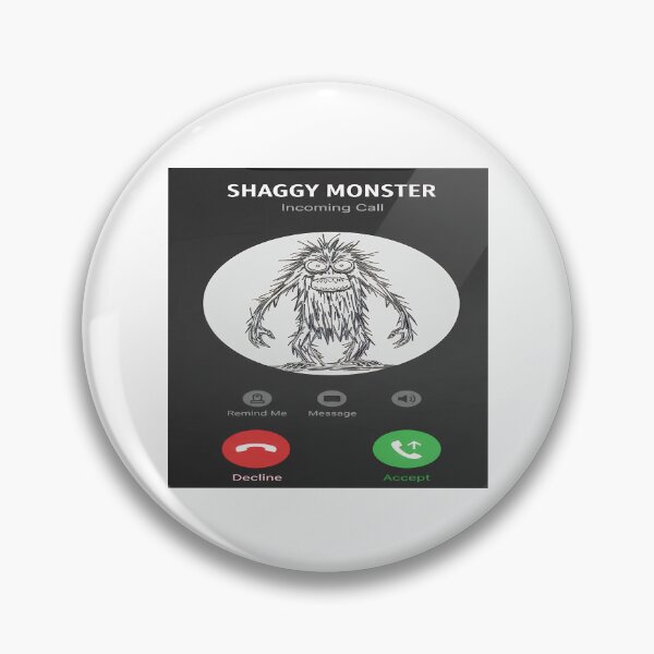 Item preview, Shaggy Monster Incoming Call | Funny Phone Screen Design designed and sold by WonderWaresGifts.