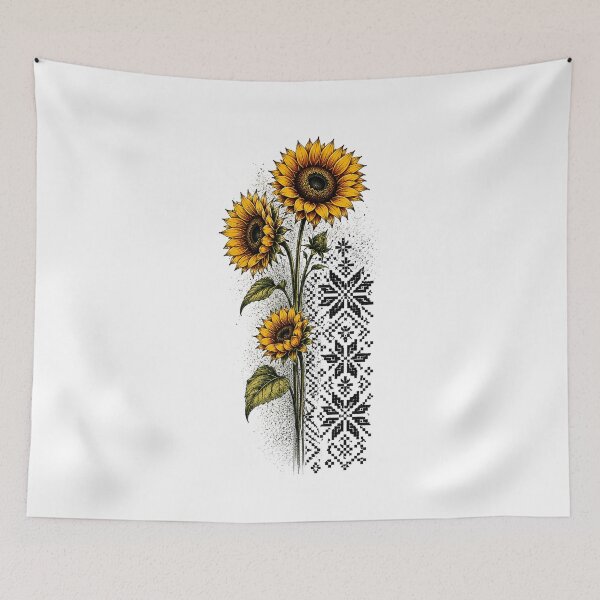 Item preview, Rustic Sunflower Cottagecore Illustration designed and sold by PetalGarden.