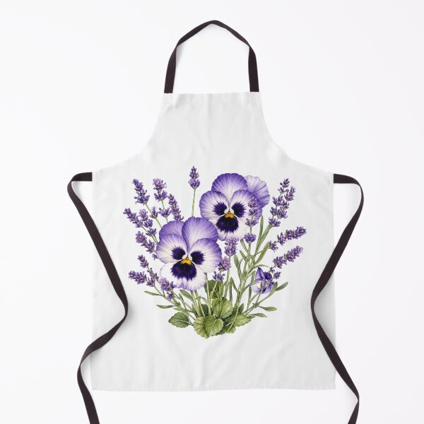 Item preview, Purple Pansy Lavender Botanical Bouquet Flower Lover designed and sold by Moizento.