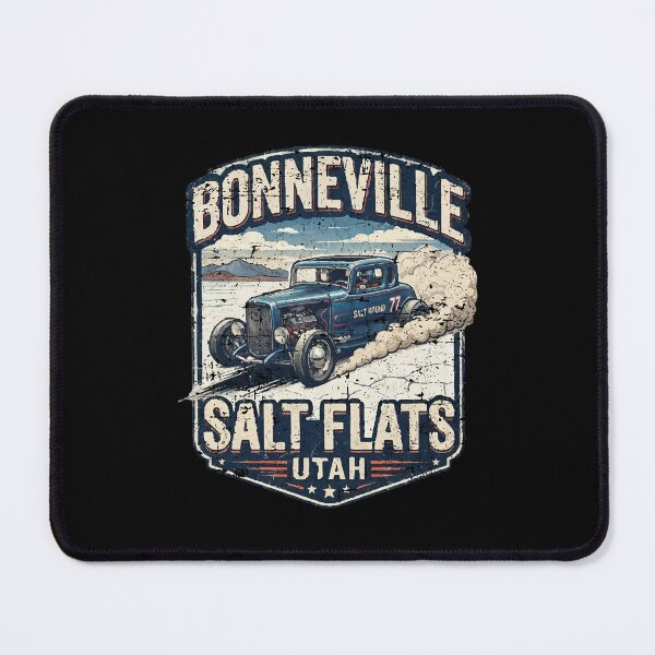 Item preview, Bonneville Salt Flats Utah Vintage Style Land Speed Race Car designed and sold by hobrath.