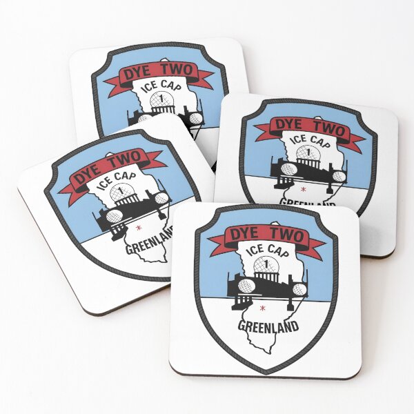 Item preview, Cold War DYE-2 Radar Station "Ice Cap" Greenland Patch Illustration designed and sold by CharlieDesings.