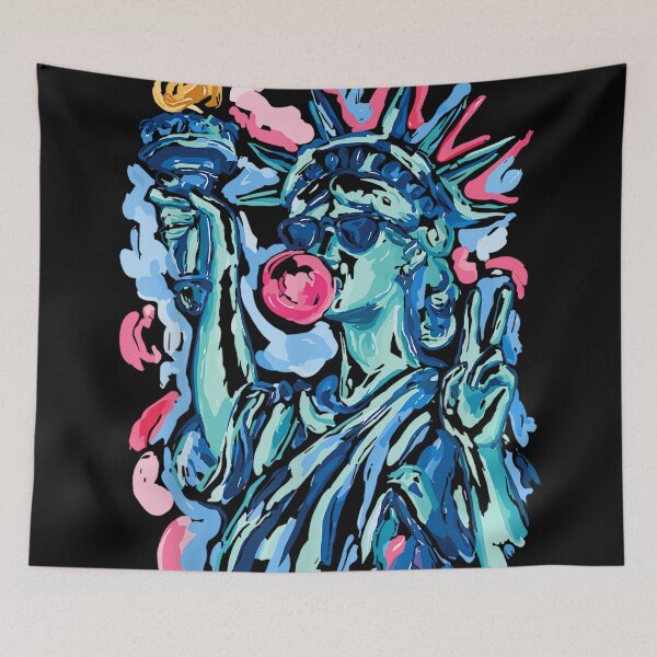 Item preview, Statue of Liberty Blowing Bubble Gum Patriotic 4th of July designed and sold by CherylCGarrison.