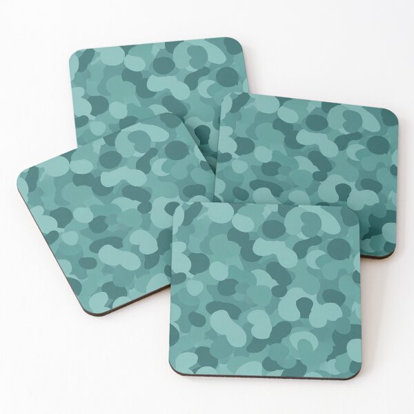 Item preview, Teal Abstract Camouflage designed and sold by Based Originals.