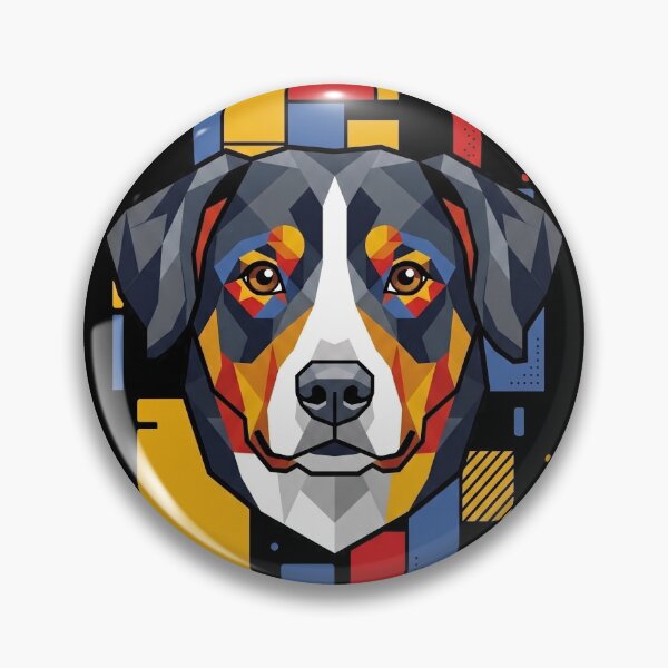 Item preview, Funny Entlebucher Mountain Colorful Blocks Geometric Art Mom Dad Kids designed and sold by FurryHavenPH.